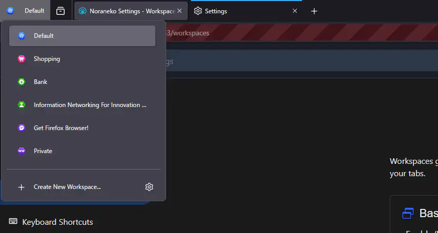 How to use workspace features